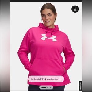 NWT Pink hoodie UA 3X